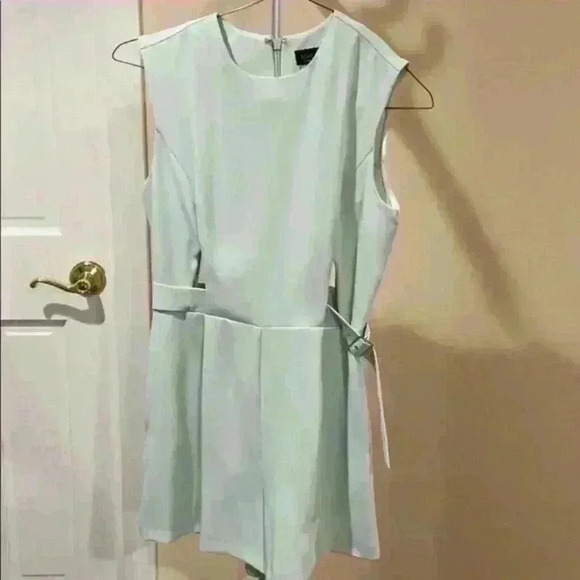 Topshop Light Gray Sleeveless Jumpsuit - Picture 4 of 5